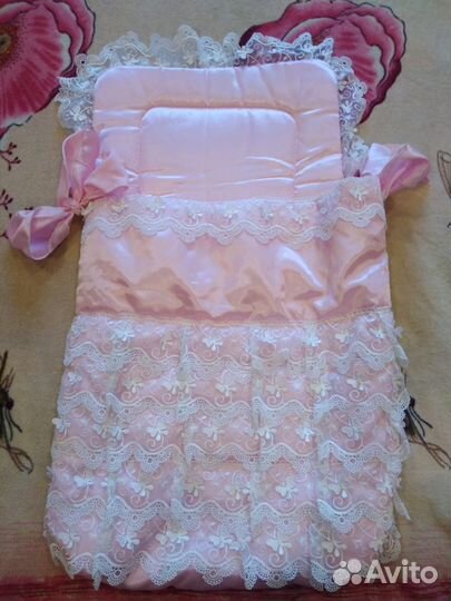 Конверт розовый на выписку Choupette