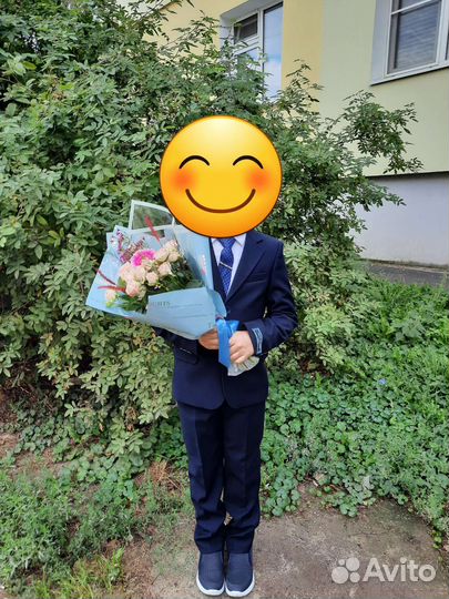 Школьный костюм для мальчика 134 синий