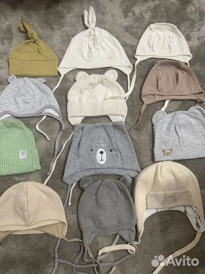 Детские шапочки для новорожденных