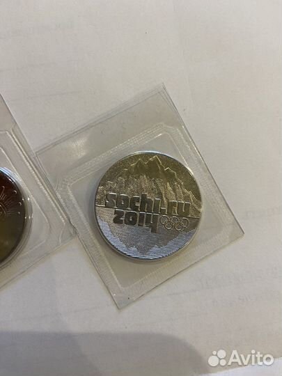 Монета 25 олимпиада в сочи