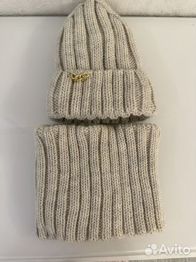 Комплект шапка и Снуд женский зимний