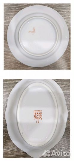 Фарфоровые тарелки набор