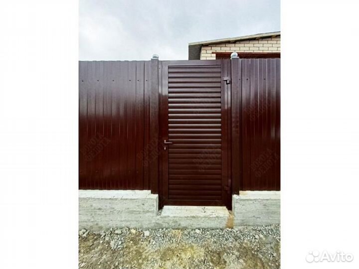 Ворота Роллетные Въездные С калиткой