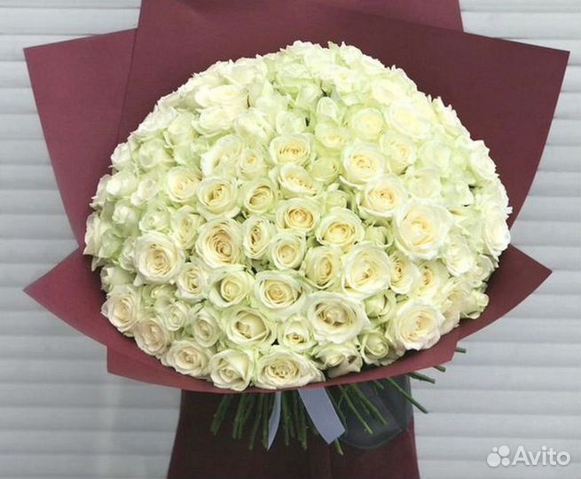 Роза, букет из 101 розы, доставка букета роз