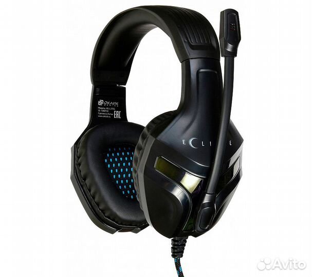 Компьютерная гарнитура Оклик HS-L370G Eclipse, чер