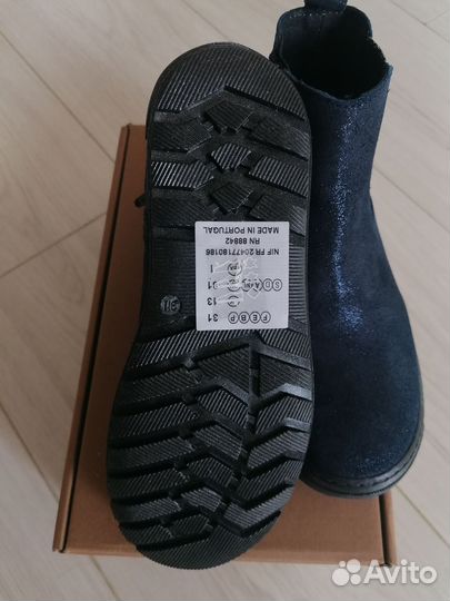 Ботинки натуральная кожа р.32