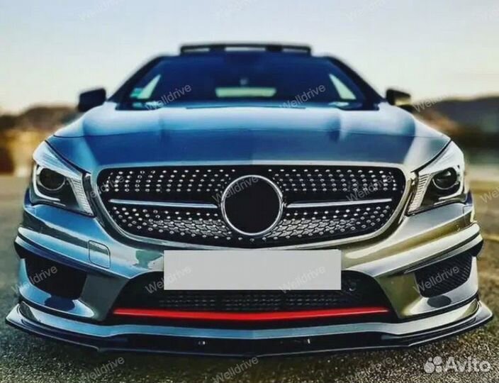 Губа передняя Mercedes CLA C117 X117 дорест AMG