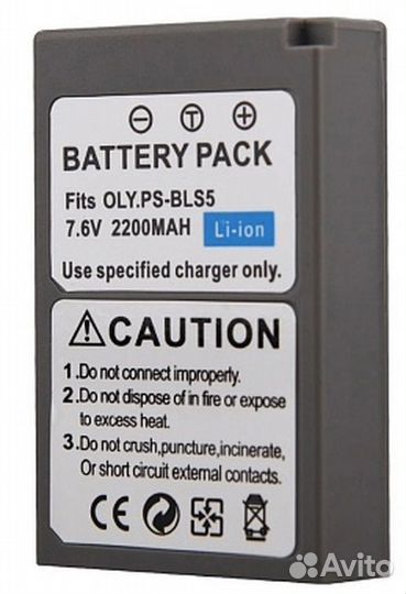 Аккумулятор для камеры Olympus (BLS-50, BLS-5) OM