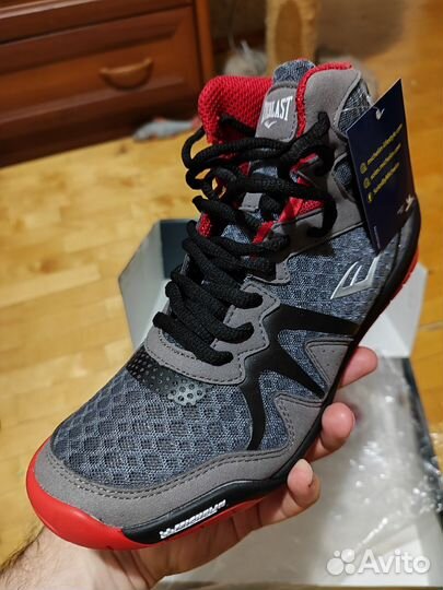 Боксерки everlast pivt low top grey/red