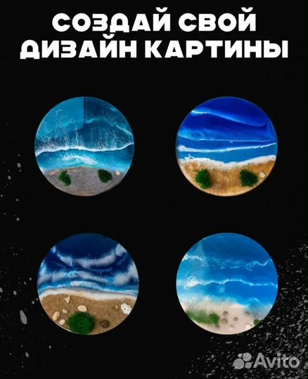 Набор для творчества из эпоксидной смолы новый