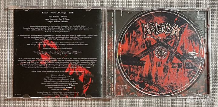 Krisiun - Works Of Carnage CD Rus