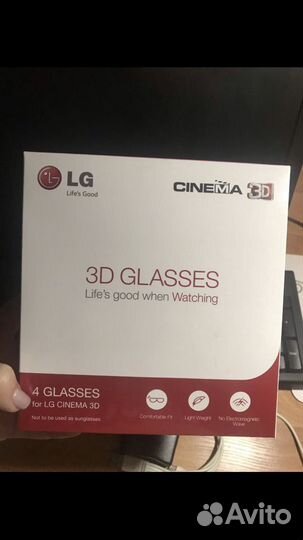 3D glasses LG очки