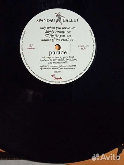 Spandau Ballet – Parade - Lp 1984