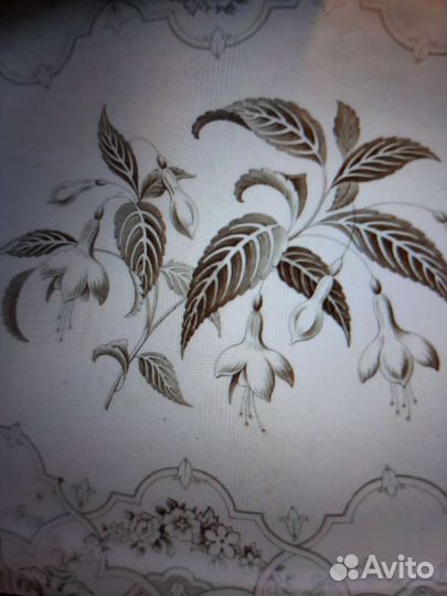 Антикварное Старинное Большое Блюдо