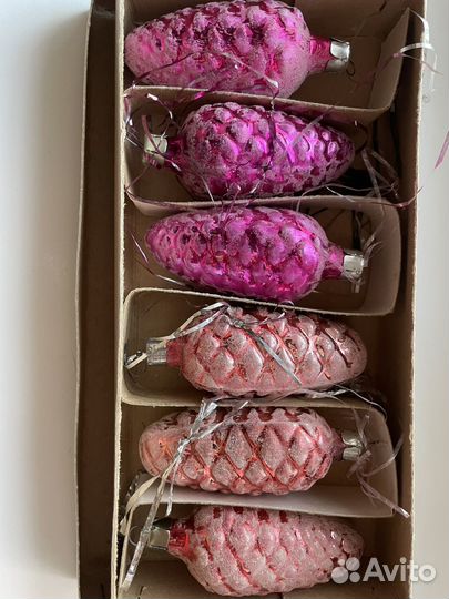 Елочные игрушки СССР советские шишки