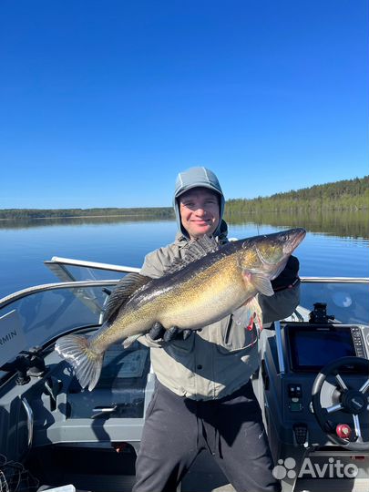 Рыбалка с гидом на озере вуокса