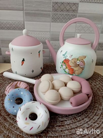 Посуда детская деревянная