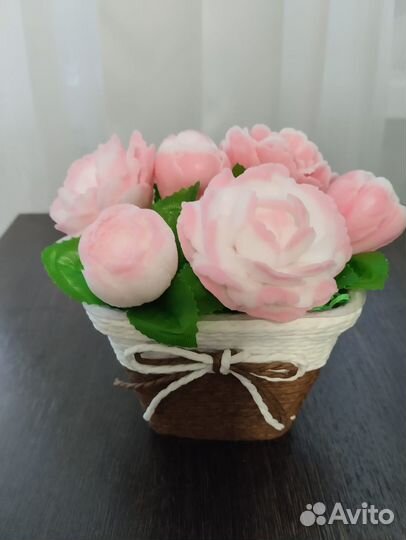 Букет цветы из мыла 