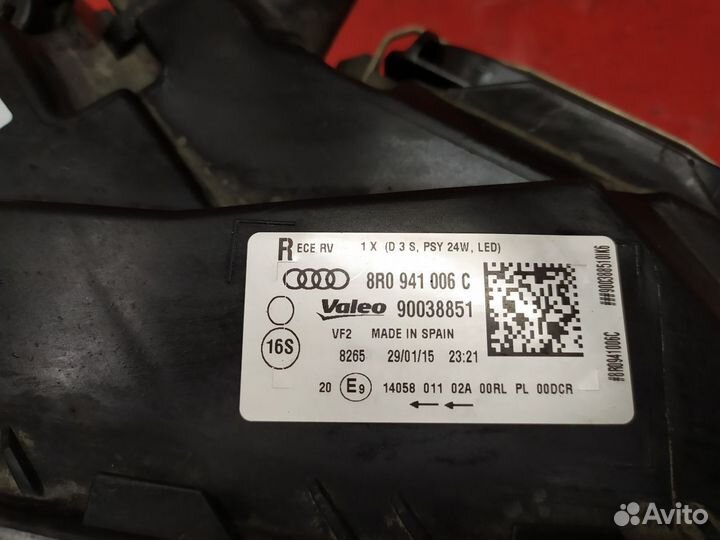 Фара правая Audi Q5