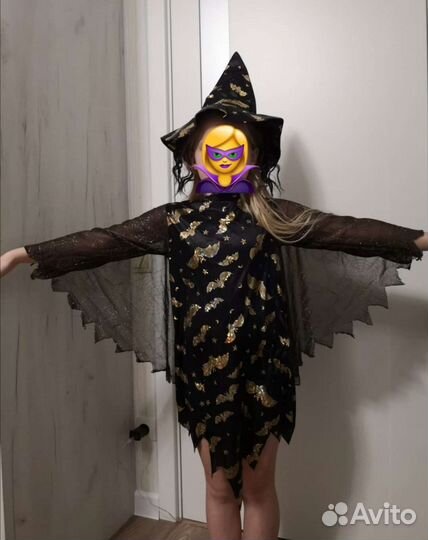 Костюм ведьмы для девочки 110-118 р-р
