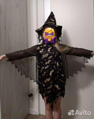 Костюм ведьмы для девочки 110-118 р-р
