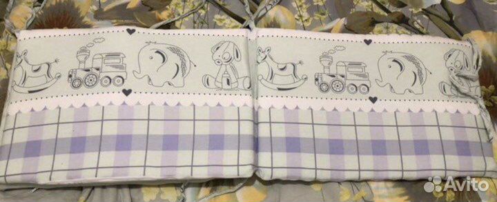 Бортики в кроватку с постельным