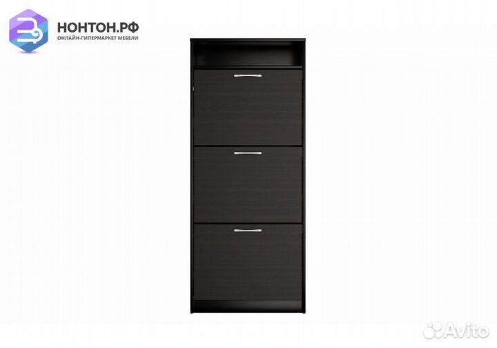 Тумба для обуви Орион 3 ячейки дуб венге