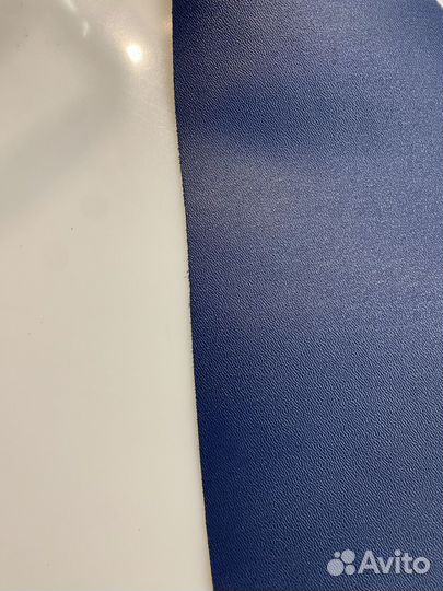 Куски натуральной синей кожи, толщина 1 мм