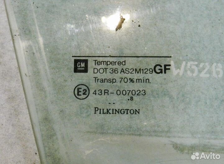 Стекло двери передней правой Opel Astra G