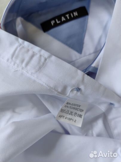 Новая школьная рубашка для мальчика 13-14 лет