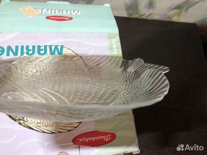 Тарелки в форме рыбы 6шт