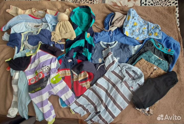 Одежда детская на мальчика 3-6 месяцев пакетом