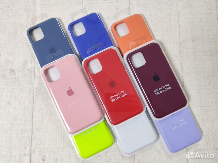 Silicone Case с закрытым низом для iPhone