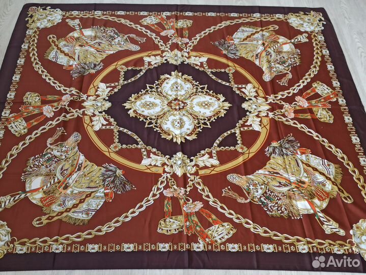 Платок Шаль Hermes Шоколад