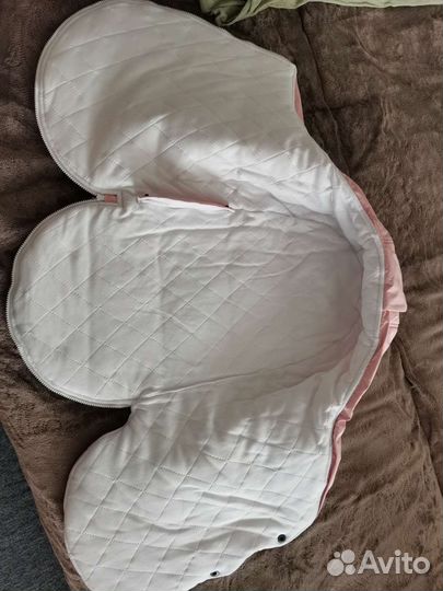 Конверт кокон для прогулок зимний розовый