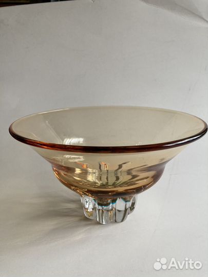 Ваза цветное стекло винтаж