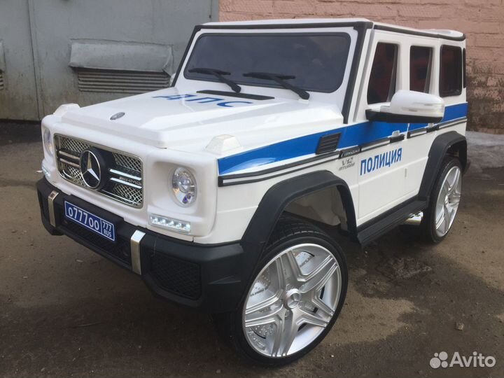 Детский полицейский джип 4WD mercedes-benz G65