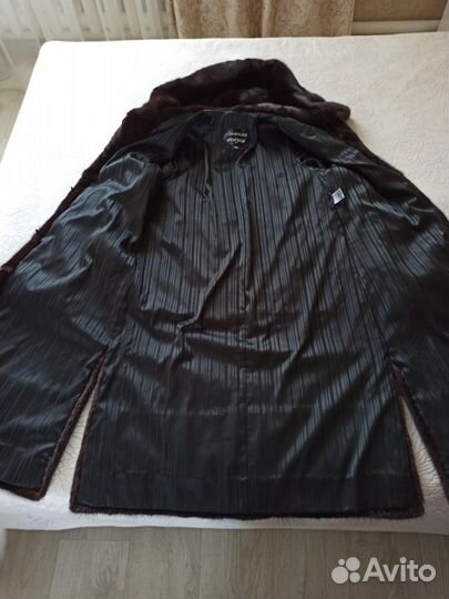 Шуба норковая с капюшоном 44 46