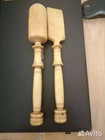 Деревянная, толкушка, и, лапатка