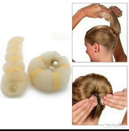 Бублик для пучка. Валик для волос причёски