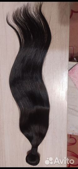 Чёрный тресс 65 и, 70см натуральный
