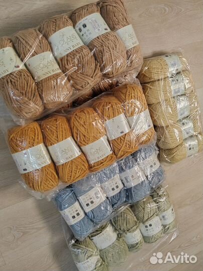Пряжа плюшевая для вязания