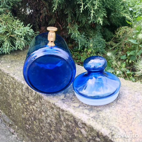 Банка из синего стекла 1 л