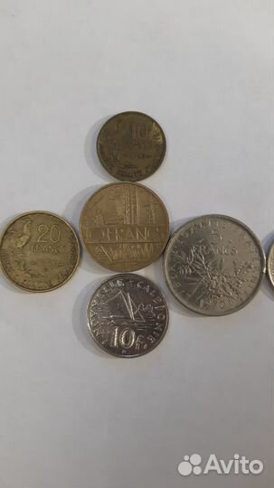 Набор французских монет