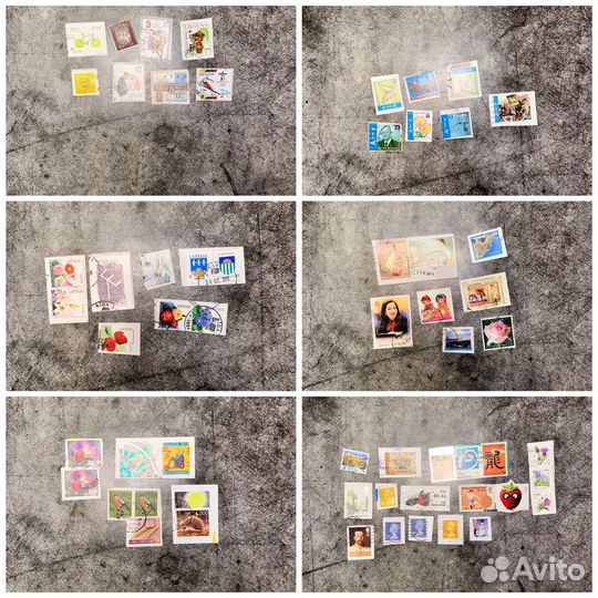 Почтовые марки разных стран гашеные