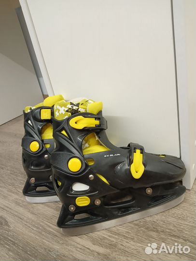 Коньки ледовые раздвижные 33-36