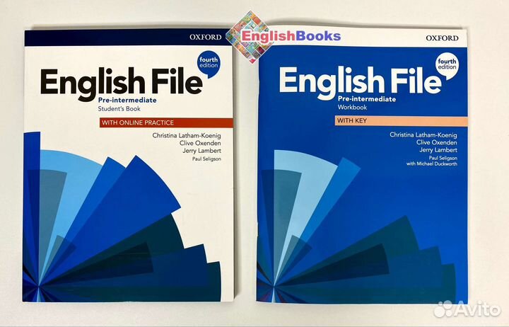 English file 4ed pre- intermediate комплект, новые