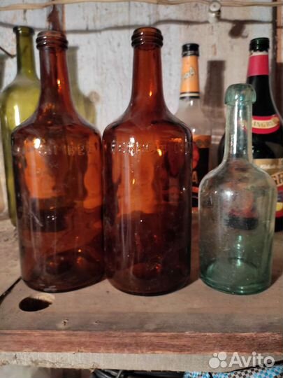 Старинные бутылки аптечные