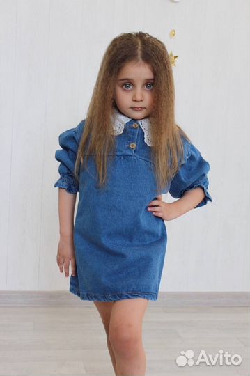 Платье джинсовое для девочек