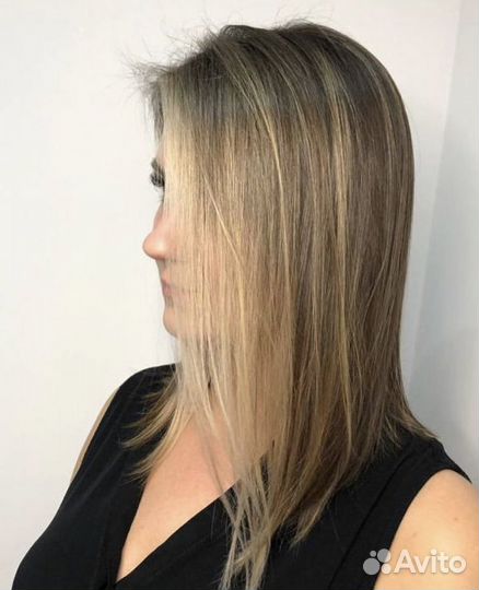 Окрашивание волос Мелирование Шатуш Блонд Выезд